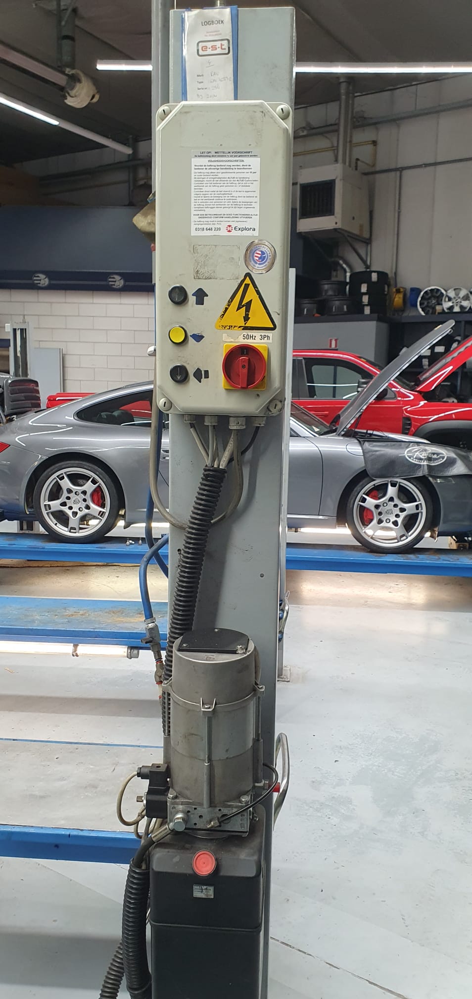 4 koloms hefbrug autobrug Ravaglioli RAV 42512 3500Kg APK Rijbaanlengte 475cm